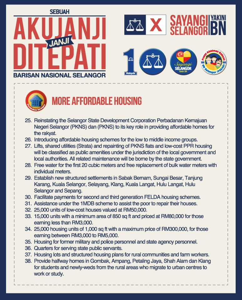 manifesto barisan nasional pru13